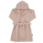EKO Župan bavlněný s kapucí a oušky Powder pink vel. L 80-86 EKO Župan bavlněný s kapucí a oušky Powder pink vel. L 80-86