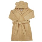 EKO Župan bavlněný s kapucí a oušky Beige vel. S 80-86 EKO Župan bavlněný s kapucí a oušky Beige vel. S 80-86