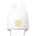 PUPILL Čepice Antek bavlna na vázání s oušky bílá uni 42-44 cm