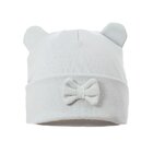 PUPILL Čepice Ala s oušky a mašlí šedá uni 42-44 cm