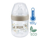 NUK Láhev kojenecká For Nature s kontrolou teploty, hnědá 150 ml NUK Láhev kojenecká For Nature s kontrolou teploty, hnědá 150 ml