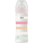 CHICCO Láhev kojenecká Well-being silikon 250 ml děvče CHICCO Láhev kojenecká Well-being silikon 250 ml děvče