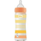 CHICCO Láhev kojenecká sklo Well-being silikon 240 ml uni CHICCO Láhev kojenecká sklo Well-being silikon 240 ml uni