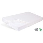 BABYMATEX Plachta nepremokavá s gumičkou Bamboo 70x140 cm biela