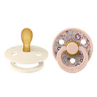 BIBS x LIBERTY Dudlíky symetrické z přírodního kaučuku Colour 2ks - velikost 1, Ivory / Blush BIBS x LIBERTY Dudlíky symetrické z přírodního kaučuku Colour 2ks - velikost 1, Ivory / Blush