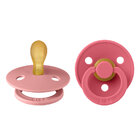 BIBS Dudlíky symetrické z přírodního kaučuku Colour 2 ks - velikost 1, Dusty Pink / Coral BIBS Dudlíky symetrické z přírodního kaučuku Colour 2 ks - velikost 1, Dusty Pink / Coral