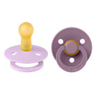 BIBS Dudlíky z přírodního kaučuku Colour 2ks - velikost 2, Violet Sky / Mauve BIBS Dudlíky z přírodního kaučuku Colour 2ks - velikost 2, Violet Sky / Mauve