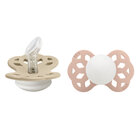 BIBS Dudlíky anatomické ze silikonu Infinity 2 ks - velikost 1, Vanilla Noční / Blush Noční BIBS Dudlíky anatomické ze silikonu Infinity 2 ks - velikost 1, Vanilla Noční / Blush Noční
