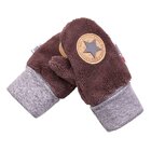 LITTLE ANGEL Rukavice s palcom Mazlík bambus Outlast® 3 hnedá