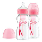DR.BROWN'S Láhev kojenecká Anti-colic Wide-Neck 2x270ml, růžová (WB92601) DR.BROWN'S Láhev kojenecká Anti-colic Wide-Neck 2x270ml, růžová (WB92601)