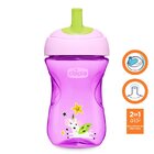 CHICCO Hrneček Advanced s brčkovým náustkem 266 ml fialový 12m+ CHICCO Hrneček Advanced s brčkovým náustkem 266 ml fialový 12m+