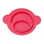 NUBY Tanier s prísavkou - Opica 9 m+, červený NUBY Tanier s prísavkou - Opica 9 m+, červený