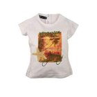 DIRKJE Tričko TROPICAL STAR-74-biela