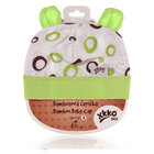 KIKKO Bambusová dětská čepička Bubbles vel.4 - lime KIKKO Bambusová dětská čepička Bubbles vel.4 - lime
