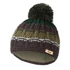 LITTLE ANGEL Čiapka pletená dúha s brmbolcom Outlast® vel.3, 42-44 cm šedozelená