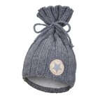 LITTLE ANGEL Čiapka pletená Outlast ® 2 - 39-41 cm tm.šedá