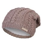 LITTLE ANGEL Čiapka pletená spadnuté vrkôčik Outlast® vel.5, 49-53 cm kašmír lesk