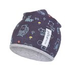 LITTLE ANGEL Čiapka podšitá Animals Outlast® 1 36-38 cm tm.modrá / šedý melír