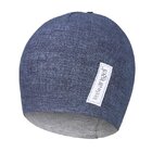 LITTLE ANGEL Čiapka podšitá Jeans Outlast® veľ. 1, 36-38 cm - jeans/sivý melír
