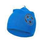 LITTLE ANGEL Čiapka tenká obrázok Outlast® 1 36-38 cm modrá royal / loptu