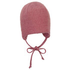 STERNTALER Čiapka na zaväzovanie vlnená podšitá MERINO pink dievča 37 cm -2-3 m