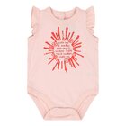 DIRKJE Body bez rukávov s volánikom ružová dievča veľ.50/62