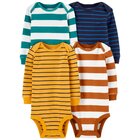 CARTER'S Body dl. rukáv Stripes chlapec 4ks NB /veľ.56