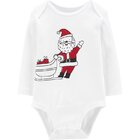 CARTER'S Body dlouhý rukáv Santa 1 ks, 6 m/vel. 68