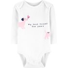 CARTER'S Body dlhý rukáv Dog dievča 24 m /veľ. 92