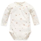 PINOKIO Body zavinovacie dlhý rukáv Wooden Pony z organickej bavlny ecru veľ. 68 PINOKIO Body zavinovacie dlhý rukáv Wooden Pony z organickej bavlny ecru veľ. 68