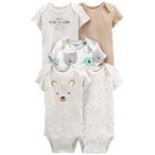 CARTER'S Body krátký rukáv Animals neutrál LBB 5ks PRE CARTER'S Body krátký rukáv Animals neutrál LBB 5ks PRE
