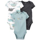 CARTER'S Body krátky rukáv Blue Dino chlapec LBB 3ks 18m