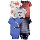 CARTER'S Body krátký rukáv Brownblue kluk LBB 5 ks PRO, vel. 46 CARTER'S Body krátký rukáv Brownblue kluk LBB 5 ks PRO, vel. 46