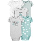 CARTER'S Body krátky rukáv Clouds neutrál LBB 5 ks PRE/ veľ. 46