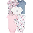 CARTER'S Body krátky rukáv Owl dievča LBB 5 ks NB/ veľ. 56