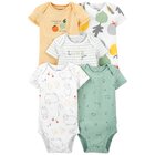 CARTER'S Body krátký rukáv Veggies neutrál LBB 5 ks PRO, vel. 46 CARTER'S Body krátký rukáv Veggies neutrál LBB 5 ks PRO, vel. 46