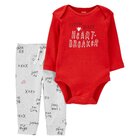CARTER'S Set 2dílný tepláky, body dl. rukáv Red Words chlapec NB/ vel. 56 CARTER'S Set 2dílný tepláky, body dl. rukáv Red Words chlapec NB/ vel. 56