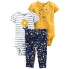 CARTER'S Set 3dielny body kr. rukáv 2ks, nohavice Multiflora dievča LBB 18m