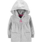 CARTER'S Mikina na zips s kapucňou Gray dievča 6 m /veľ. 68