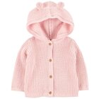 CARTER'S Svetr s kapucí a oušky Pink dívka LBB 6m, vel. 68 CARTER'S Svetr s kapucí a oušky Pink dívka LBB 6m, vel. 68