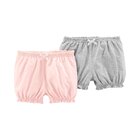 CARTER'S Kalhoty krátké 2 ks, růžová/šedá - 9 m/vel. 74 CARTER'S Kalhoty krátké 2 ks, růžová/šedá - 9 m/vel. 74
