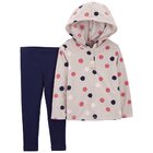 CARTER'S Set 2dielny mikina, legíny Grey Dots dievča 24m