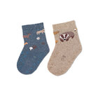 STERNTALER Ponožky protiskluzové Zvířatka ABS 2ks v balení ink blue chlapec vel. 17/18 cm- 9-12 m