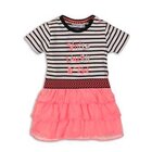 DIRKJE Šaty C-SO Joyful LETS ROCK 74 White / Black-Pink DIRKJE Šaty C-SO Joyful LETS ROCK 74 White / Black-Pink
