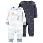 CARTER'S Overal 2 ks Blue kluk LBB NB, vel. 56 CARTER'S Overal 2 ks Blue kluk LBB NB, vel. 56