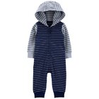 CARTER'S Overal bez nožičiek s kapucňou Navy Bear chlapec NB