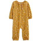 CARTER'S Overal bez nožičiek Yellow Flowers dievča 6m
