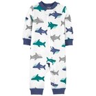 CARTER'S Overal bez nožičiek zips Sleep and Play Shark chlapec NB/ veľ. 56