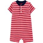 CARTER'S Overal krátky rukáv Strips chlapec 12 m /veľ. 80