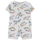 CARTER'S Overal letní krátký rukáv Grey Dino chlapec NB/vel. 56 CARTER'S Overal letní krátký rukáv Grey Dino chlapec NB/vel. 56